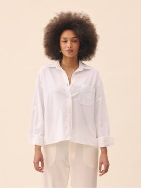 Djerf Avenue Breezy Shirt White